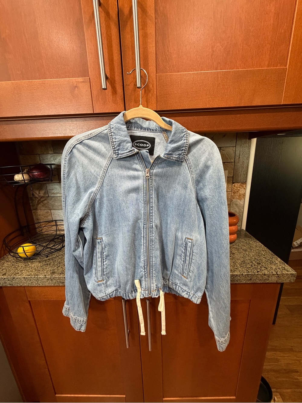 Women’s Denim Bomber Jacket